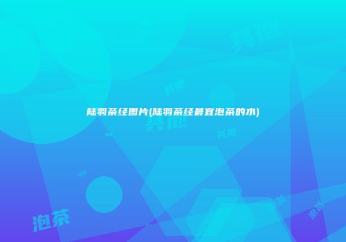 陆羽茶经图片(陆羽茶经最宜泡茶的水)