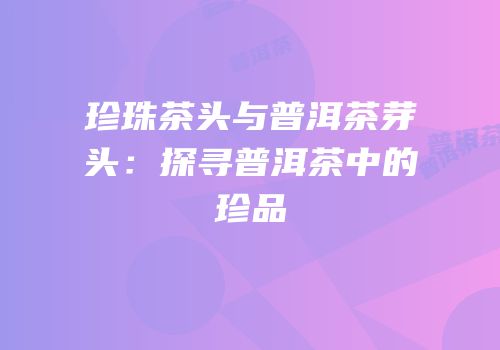 珍珠茶头与普洱茶芽头：探寻普洱茶中的珍品