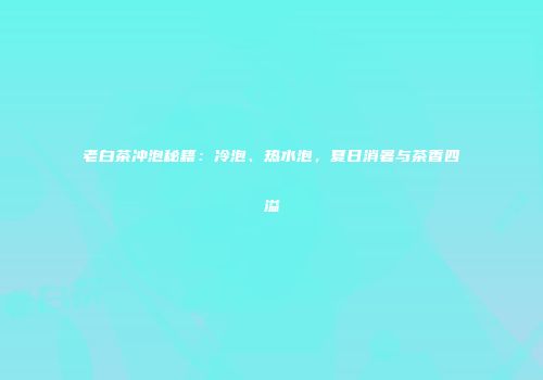 老白茶冲泡秘籍：冷泡、热水泡，夏日消暑与茶香四溢