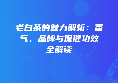 老白茶的魅力解析：香气、品牌与保健功效全解读