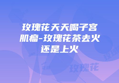 玫瑰花天天喝子宫肌瘤-玫瑰花茶去火还是上火