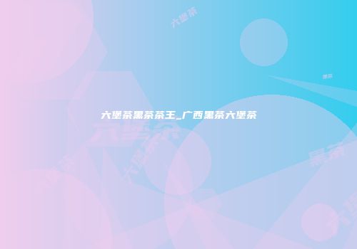 六堡茶黑茶茶王_广西黑茶六堡茶