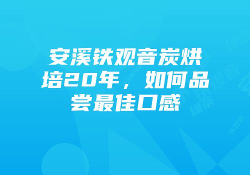 安溪铁观音炭烘培20年，如何品尝最佳口感