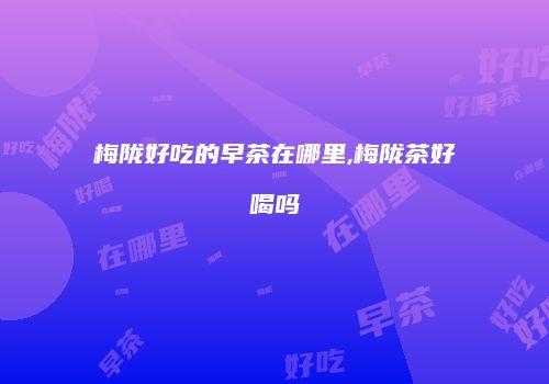 梅陇好吃的早茶在哪里,梅陇茶好喝吗