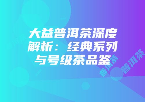 大益普洱茶深度解析：经典系列与号级茶品鉴