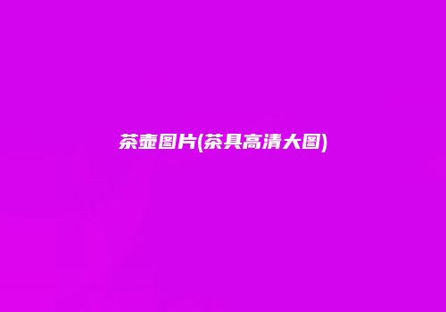 茶壶图片(茶具高清大图)