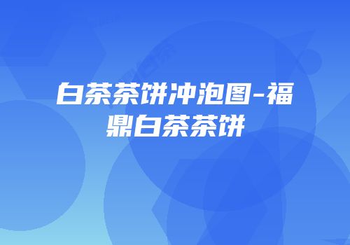 白茶茶饼冲泡图-福鼎白茶茶饼