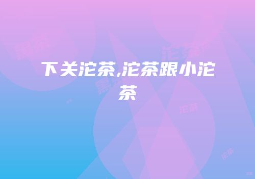 下关沱茶,沱茶跟小沱茶