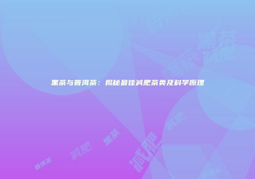 黑茶与普洱茶：揭秘最佳减肥茶类及科学原理
