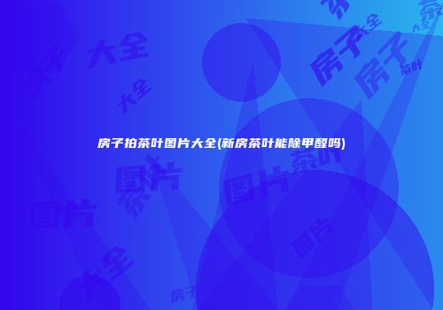 房子拍茶叶图片大全(新房茶叶能除甲醛吗)