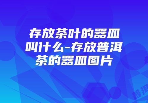 存放茶叶的器皿叫什么-存放普洱茶的器皿图片