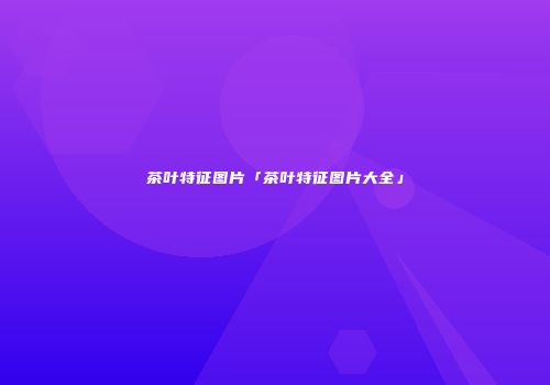 茶叶特征图片「茶叶特征图片大全」