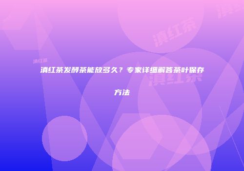 滇红茶发酵茶能放多久？专家详细解答茶叶保存方法