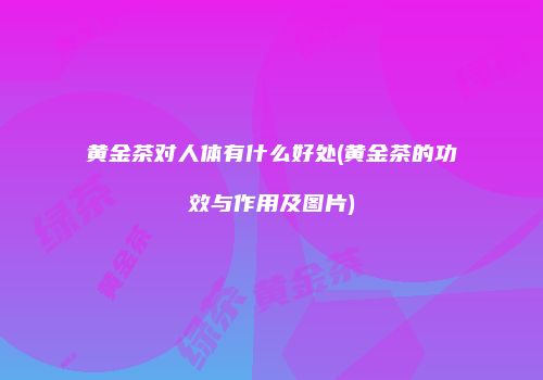 黄金茶对人体有什么好处(黄金茶的功效与作用及图片)