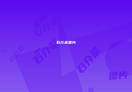 石介茶图片