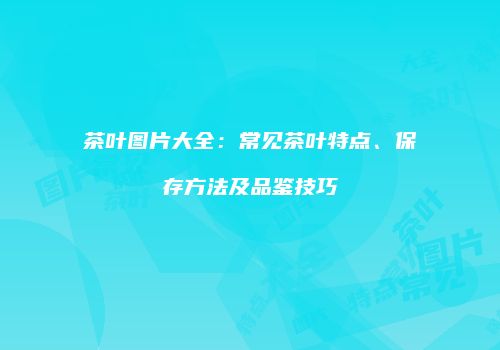 茶叶图片大全：常见茶叶特点、保存方法及品鉴技巧