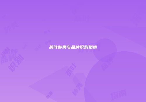 茶叶种类与品种识别指南