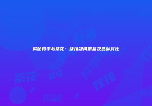 揭秘月季与茶花：嫁接疑问解答及品种对比