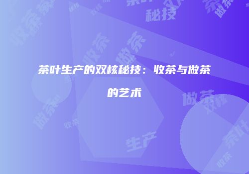 茶叶生产的双核秘技：收茶与做茶的艺术