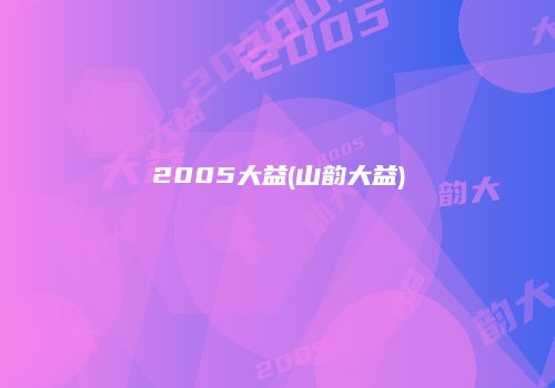 2005大益(山韵大益)