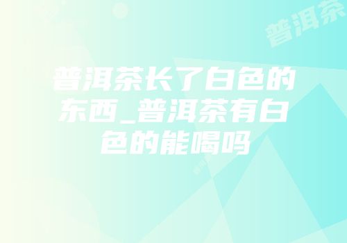 普洱茶长了白色的东西_普洱茶有白色的能喝吗