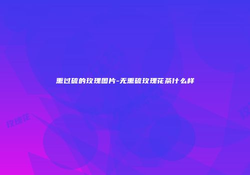 熏过硫的玫瑰图片-无熏硫玫瑰花茶什么样