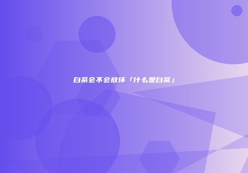 白茶会不会放坏「什么是白茶」