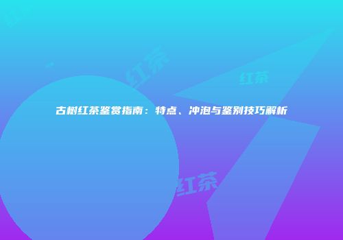 古树红茶鉴赏指南：特点、冲泡与鉴别技巧解析