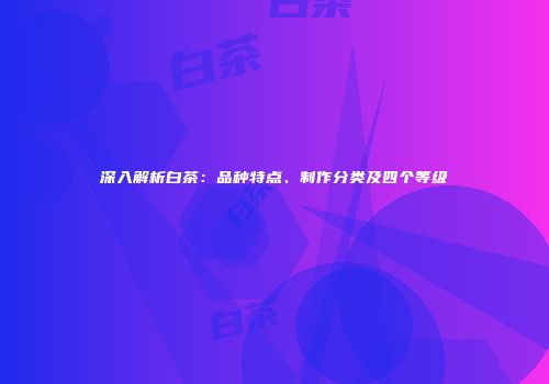 深入解析白茶：品种特点、制作分类及四个等级