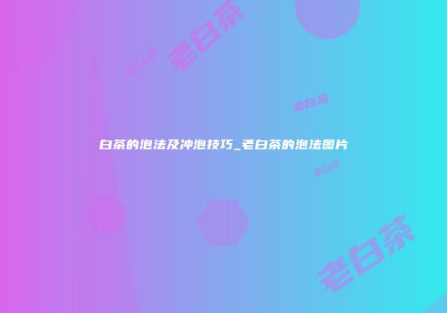 白茶的泡法及冲泡技巧_老白茶的泡法图片