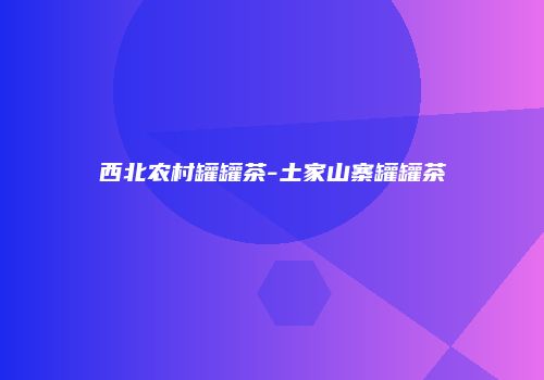 西北农村罐罐茶-土家山寨罐罐茶