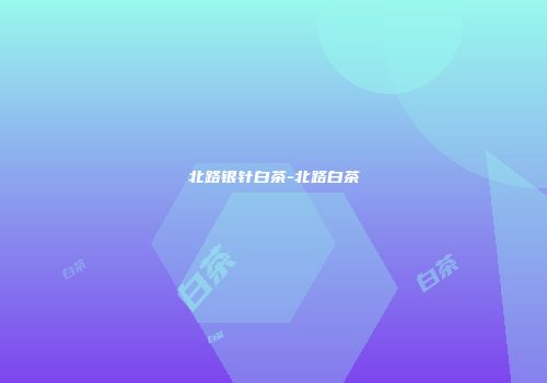 北路银针白茶-北路白茶