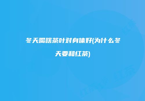 冬天喝啥茶叶对身体好(为什么冬天要和红茶)