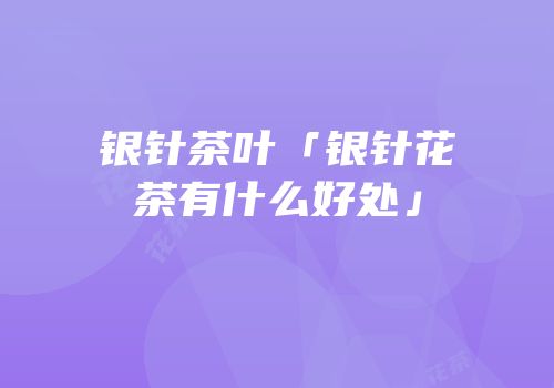 银针茶叶「银针花茶有什么好处」