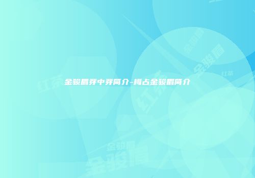 金骏眉芽中芽简介-梅占金骏眉简介