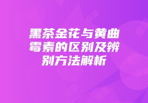 黑茶金花与黄曲霉素的区别及辨别方法解析