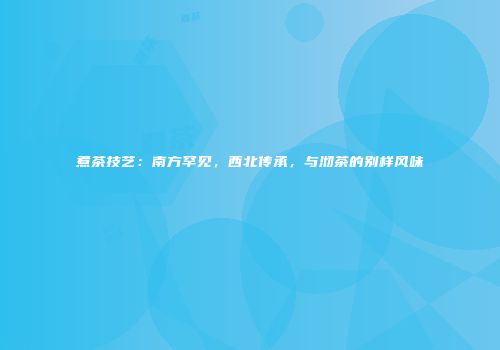 煮茶技艺：南方罕见，西北传承，与沏茶的别样风味
