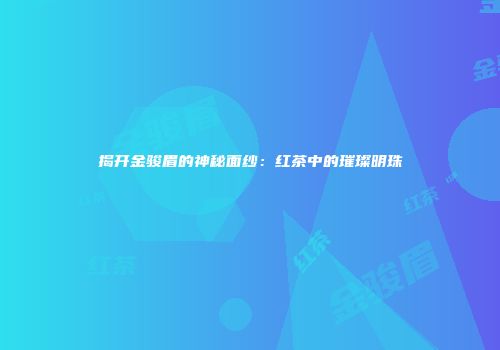 揭开金骏眉的神秘面纱：红茶中的璀璨明珠