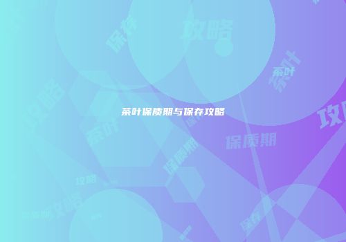 茶叶保质期与保存攻略