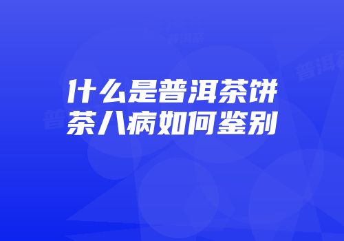 什么是普洱茶饼茶八病如何鉴别