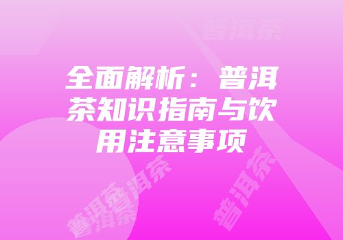 全面解析：普洱茶知识指南与饮用注意事项