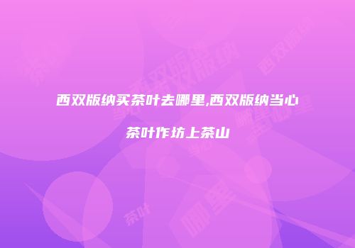 西双版纳买茶叶去哪里,西双版纳当心茶叶作坊上茶山