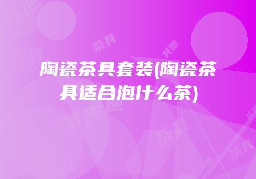 陶瓷茶具套装(陶瓷茶具适合泡什么茶)