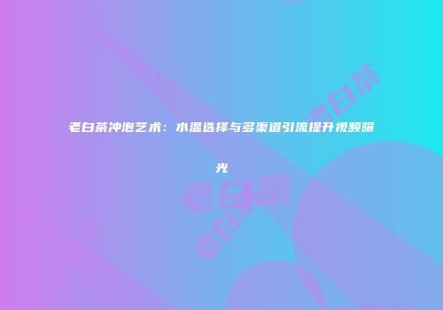 老白茶冲泡艺术：水温选择与多渠道引流提升视频曝光