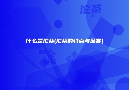 什么是沱茶(沱茶的特点与品尝)