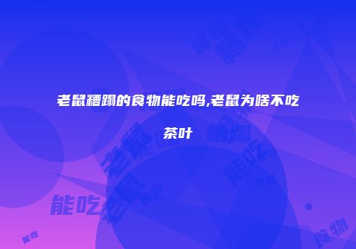 老鼠糟蹋的食物能吃吗,老鼠为啥不吃茶叶
