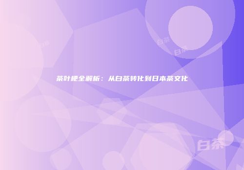 茶叶梗全解析：从白茶转化到日本茶文化