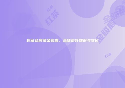 珍藏私房茶金骏眉，品味茶叶知识与文化