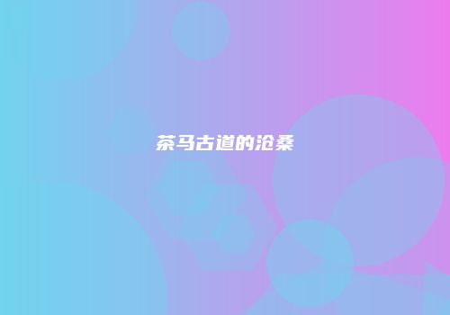 茶马古道的沧桑