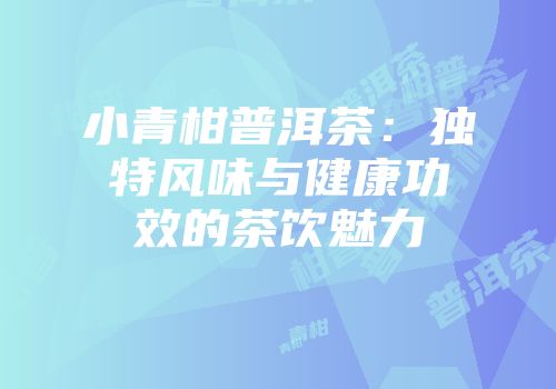 小青柑普洱茶：独特风味与健康功效的茶饮魅力